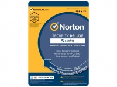 Lidl Norton Norton Security Deluxe für 5 Geräte, 1 Jahr