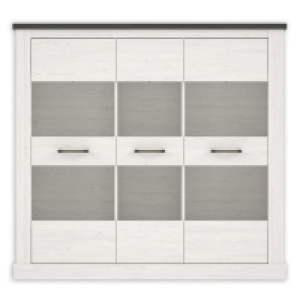 Highboardvitrine - Pinie weiß - Touchwood - 160 cm 379.00 €
