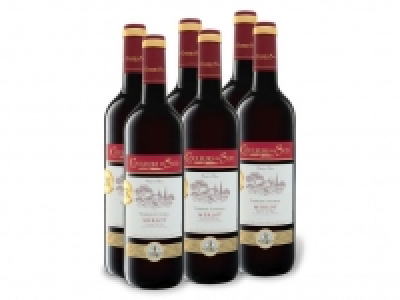 Lidl  6 x 0,75-l-Flasche Weinpaket Couleurs du Sud Merlot Pays dOc IGP troc