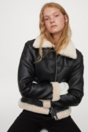 HM  Jacke mit Faux-fur-Futter