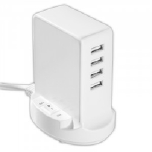 USB-Ladestation 4-fach mit Ein-/ Ausschalter 9.99 €