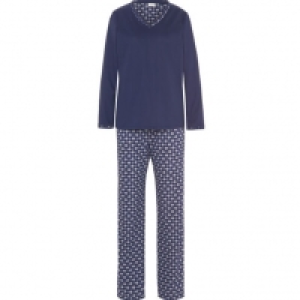 Karstadt  Desirée Pyjama Sally, Langarm, Print, V-Ausschnitt, für Damen