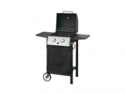 Lidl  Gasgrill, mit 2 Brennern, Haube mit Edelstahlgriff, integriertes Therm