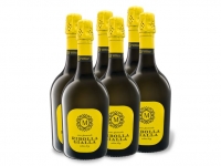 Lidl  6 x 0,75-l-Flasche Weinpaket Ribolla Gialla Spumante extra dry, Schaum