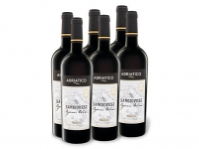 Lidl  6 x 0,75-l-Flasche Weinpaket Adriatico BIO Sangiovese Marche IGT trock