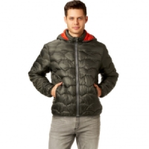 Globetrotter Steppblouson, uni, Kapuze, Reißverschluss, Kinnschutz, fü