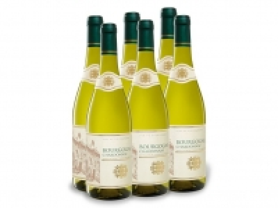 Lidl  6 x 0,75-l-Flasche Weinpaket Bourgogne Chardonnay AOP trocken, Weißwei