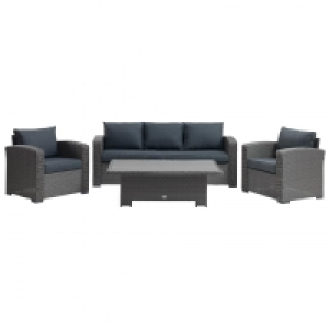 Dänisches Bettenlager  Loungeset VEMB (5 Personen, grau)
