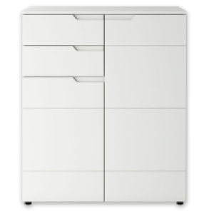Kommode - weiß Hochglanz - mit Ãœbertiefe 224.00 €