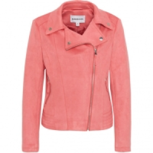 MANGUUN Bikerjacke, Langarm, uni, Reverskragen, für Damen