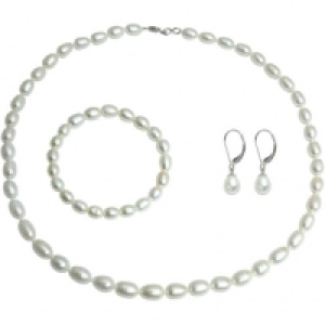 Karstadt  Vandenberg Damen Schmuck Set aus Collier, Armband und Ohrhängern, 925e