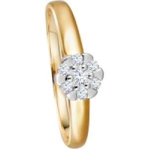 Vandenberg Damen Ring, 585er Gelbgold mit 7 Brillanten