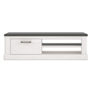 Lowboard - Pinie weiß-Touchwood - 146 cm breit 129.00 €