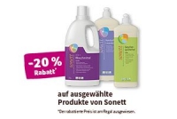 Denns Sonett -20 % Rabatt auf ausgewählte Produkte von Sonett