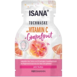 Isana Tuchmaske mit Vitamin C + Grapefruit