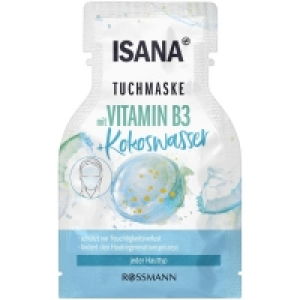 Isana Tuchmaske mit Vitamin B3 + Kokoswasser
