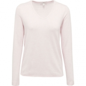 edc by Esprit Pullover, V-Ausschnitt, Basic, Ripp- und Rollsäum, für D