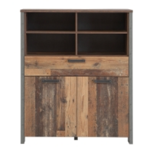 Highboard - Old Wood Vintage - grau-Betonoptik - 107 cm breit 219.00 €