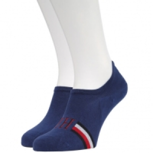 Tommy Hilfiger Sneakersocken, 2er-Pack, Streifen, Logo