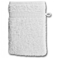 Dänisches Bettenlager  Waschhandschuh KRONBORG® de Luxe (16x21, weiß)