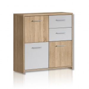 Kommode - Sonoma Eiche-weiß - 77 cm breit 59.00 €