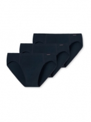 Karstadt  Schiesser Slip, 3er-Pack, uni, Label-Badge, für Herren
