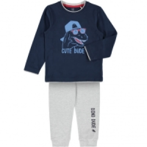 Karstadt  MANGUUN Pyjama, 1/1-Länge, Langarm, Rundhalsausschnitt, Print, für Jun