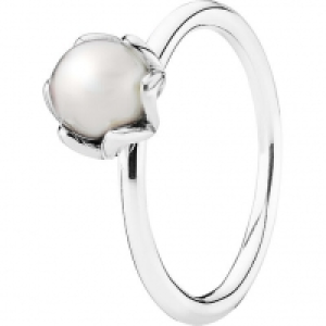 Pandora Damen Ring 190865P, 925er Silber mit Süßwasserperle