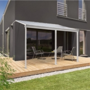 Terrassenüberdachung 495x303 cm, weiß
