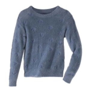 Damen-Pullover mit geprägtem Herz-Muster 8.99 €