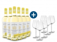 Lidl  6 x 0,75-l-Flasche Weinpaket Montecore Chardonnay/Fiano Puglia IGP hal
