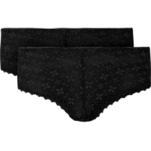 MANGUUN Panty, 2er Pack, uni, Spitze, semi-transparent, für Damen
