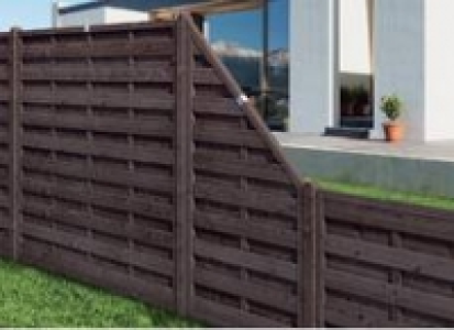 Dichtzaun München Gerade Ausführung 180 x 180 cm (BxH)