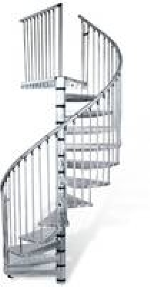 Systemspindeltreppe Rondo Zink Plus Ø120 cm