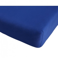 Dänisches Bettenlager  Jersey-Spannbettlaken (90x190-200, blau)