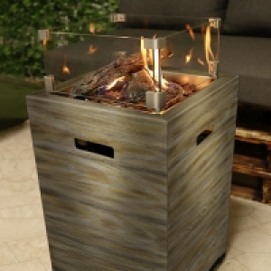 Gaskamin Compact Square, lime