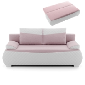 Schlafsofa - rosa-weiß - inklusive Kissen 399.00 €
