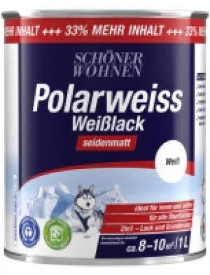 Hagebau  Weißlack »Polarweiss«, seidenmatt