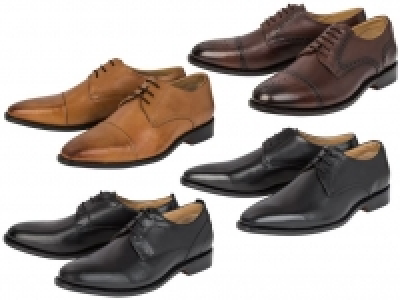 LIVERGY® Businessschuhe Herren, Echtleder, klassischer Brogue-Look, la 25.99 €