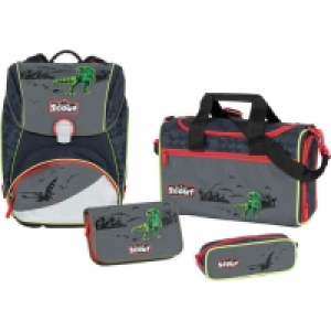 Karstadt  Scout Schulranzen-Set Alpha Green Dino, 4-teilig