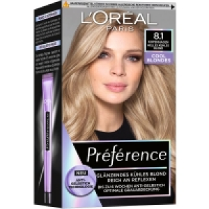 Rossmann Loréal Paris Préférence Coloration Cool Blonds 8.1 Copenhagen helles kühles Blond