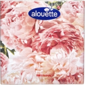 Rossmann Alouette alouette Serviette Pfingstrose