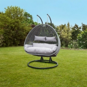 Aldi Süd  Polyrattan-Hängesessel XL grau