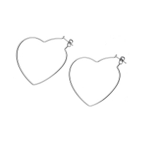 Rossmann Accessories Ohrringe aus Edelstahl in Herz-Form