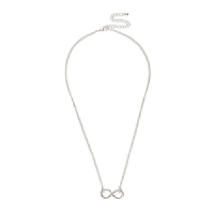 Accessories Halskette silberglänzend mit Unendlichkeitssymbol