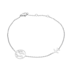 Accessories Armband aus Edelstahl mit Cut-Out-Anhänger