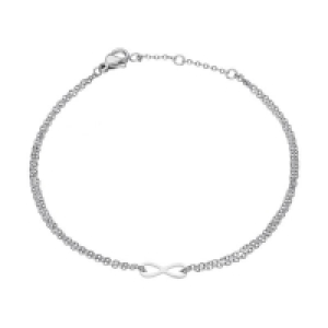 Accessories Armband aus Edelstahl mit Unendlichkeitszeichen