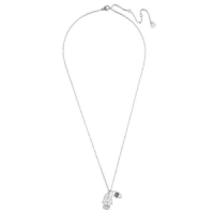 Accessories Halskette aus Edelstahl mit Cut-Out-Anhänger und Zirkonia-Steinen
