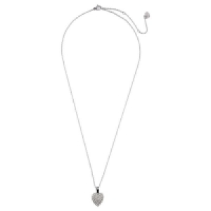 Accessories Halskette aus Edelstahl mit Herz und Strasssteinen