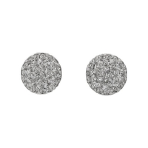 Accessories Ohrstecker aus 925er Silber verziert mit kleinen Strasssteinen